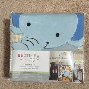 Bedtime Originals Blue Elephant Crib Comforter Set